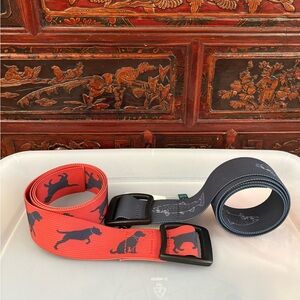 Orvis nylon ribbon strap belt set, size 42"